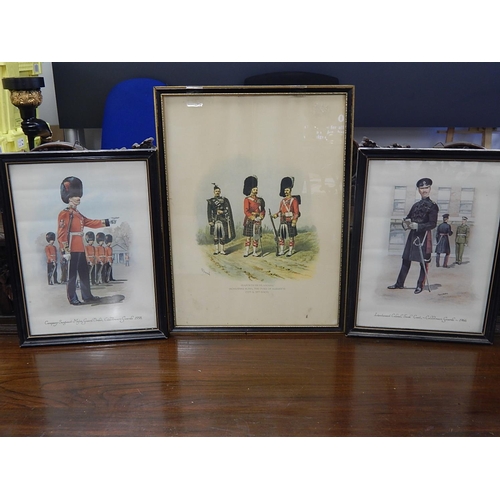 259 - 3 x Military Prints: Largest 42cm x 32cm. All framed & glazed