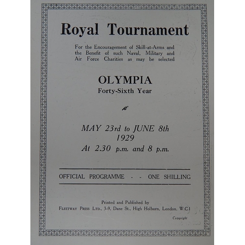 301 - Capt B.B Rackham M.C: Copy of Royal Tournament 1929 within Folder