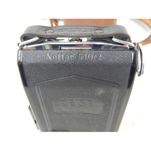 303 - Zeiss Ikon Nettar 510/2 Camera in leather case