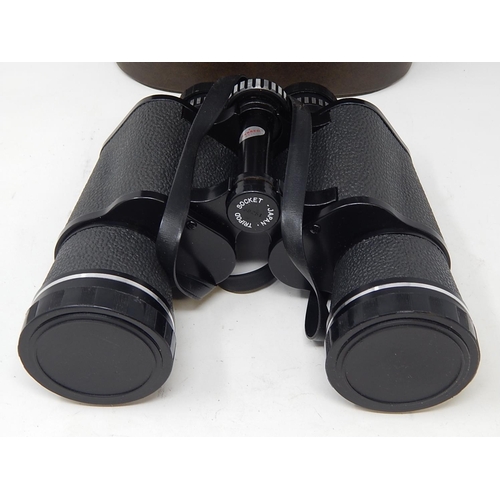 304 - Hans Weiss Binoculars 20 x 50 extra wide angle No 6290 in fitted case