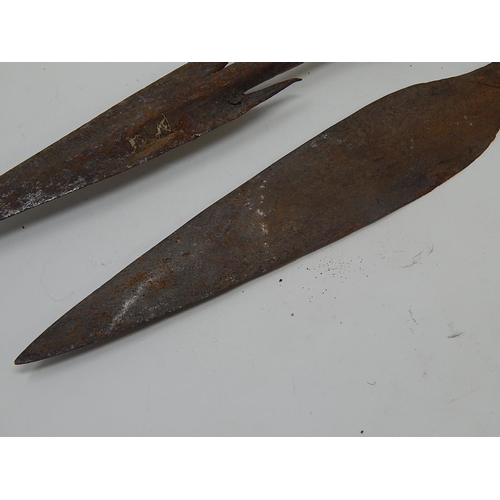 329 - Two Antique Tribal Spear Heads