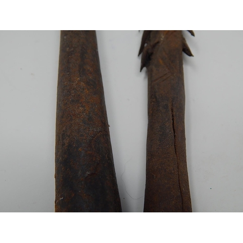 329 - Two Antique Tribal Spear Heads