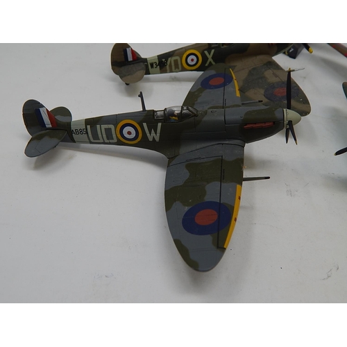 338 - 5x Cast Metal Models of Spitfires.