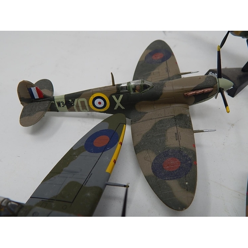 338 - 5x Cast Metal Models of Spitfires.