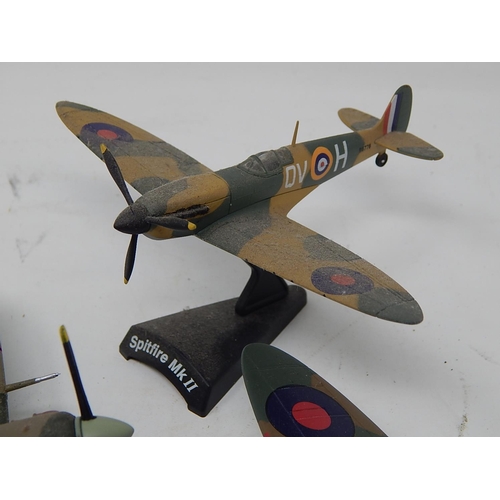 338 - 5x Cast Metal Models of Spitfires.