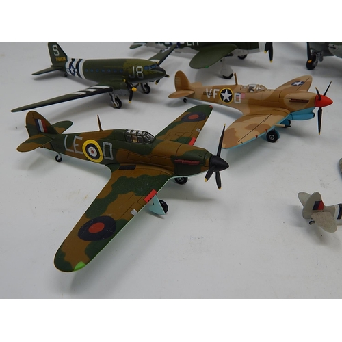 339 - 9x Cast Metal Models of Airplanes