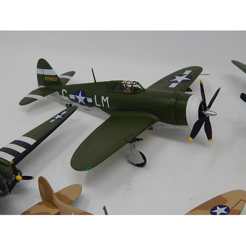 339 - 9x Cast Metal Models of Airplanes