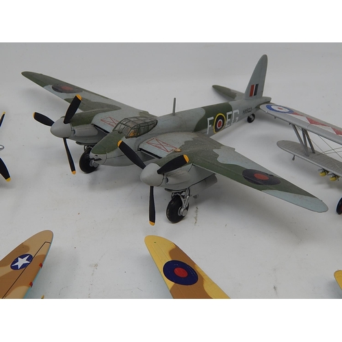 339 - 9x Cast Metal Models of Airplanes