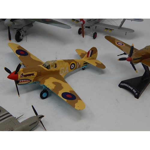 339 - 9x Cast Metal Models of Airplanes