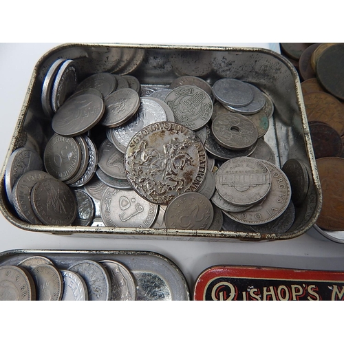 641 - Large Quantity of Pre-Decimal Coinage contained within 3 Tins.