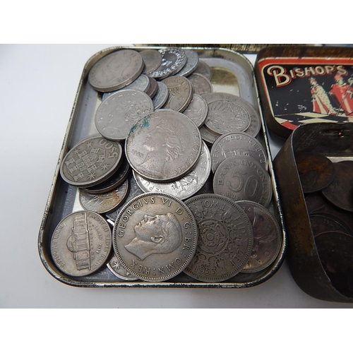 641 - Large Quantity of Pre-Decimal Coinage contained within 3 Tins.