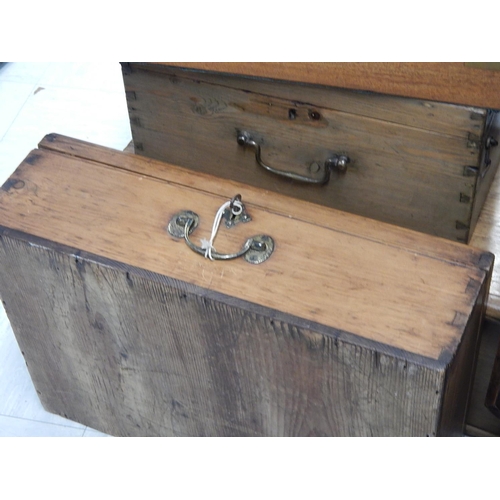 361 - 8 x 19th/20th century wooden boxes including writing slopes, inlaid boxes etc