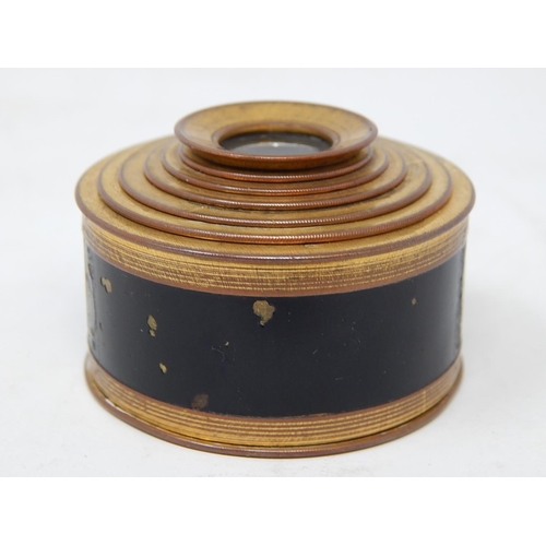 362 - 18th Century Brass Gentleman's Monocular six Drawer Telescope c.1750. Diameter of up to 4.7cm. Lense... 