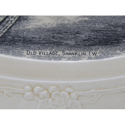 369 - Creamware Platter, transfer printed with a scene of 