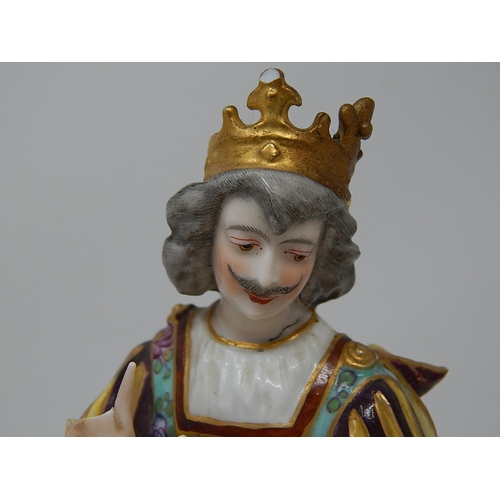 400 - Pair of Meissen Figures: 20cm High: A/F