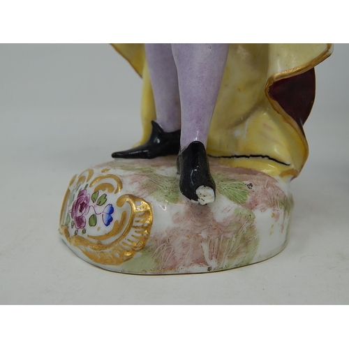 400 - Pair of Meissen Figures: 20cm High: A/F