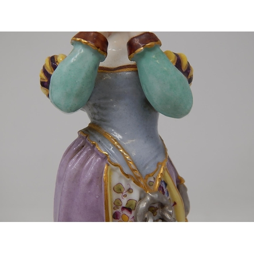 400 - Pair of Meissen Figures: 20cm High: A/F