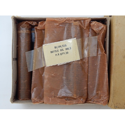 404 - 1x Box of Lee Enfield Rifle Oil Bottles.