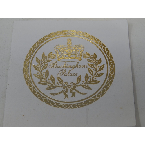 406 - 3 x Commemorative Cups: Buckingham Palace: Windsor Castle & Golden Jubilee: All Boxed & Mint