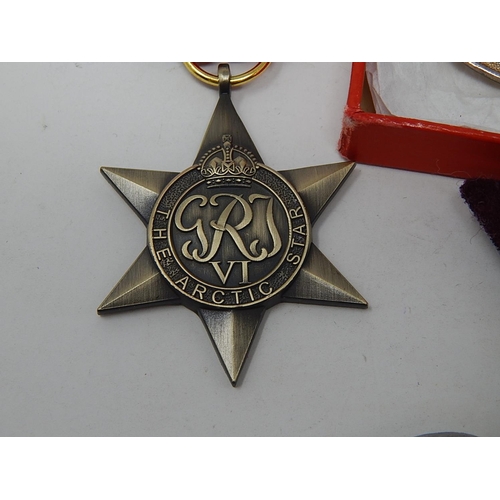 409 - South Atlantic Medal: Arctic Star Medal & Hallmarked ARP Badge etc.