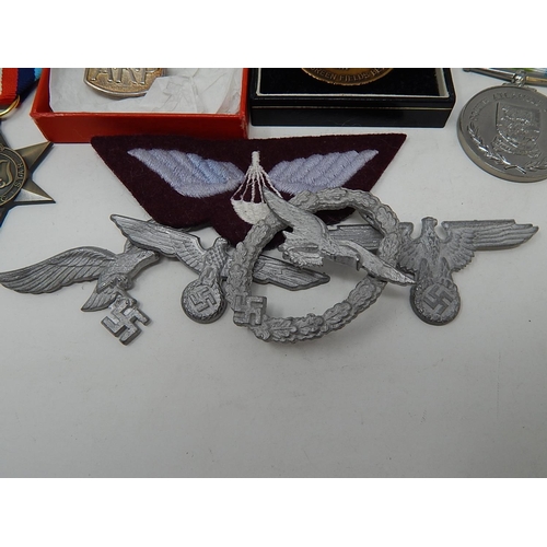 409 - South Atlantic Medal: Arctic Star Medal & Hallmarked ARP Badge etc.