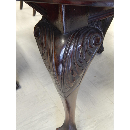 701 - WITHDRAWN: Chippendale Style Oval wind out Mahogany Dining Table with Two Leaves, complete with its ... 