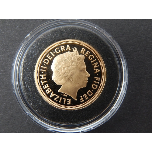 609 - Elizabeth II Proof Half Sovereign 2011, practically as struck