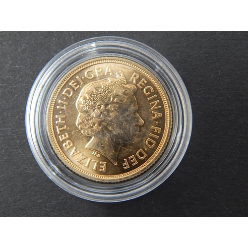 611 - Elizabeth II Sovereign 2012, brilliant, about as struck