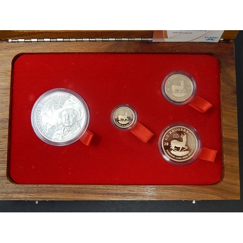 625 - South Africa Winston Churchill Krugerrand Set 1965 Half Ounce, Quarter Ounce and Tenth Ounce limited... 