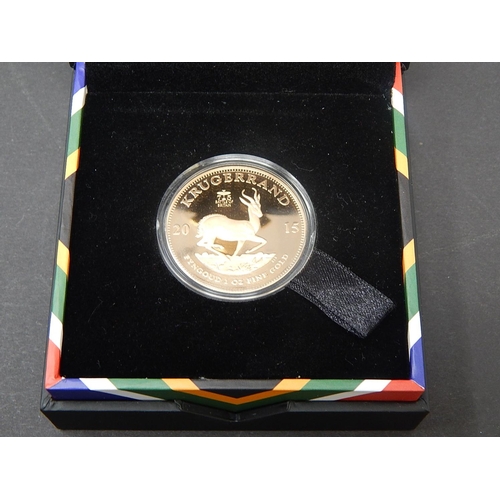 626 - South Africa Battle of Britain Proof 1 ounce Krugerrand 2015 Limited Edition of 250, brilliant, abou... 