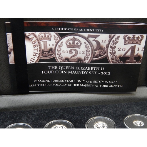 631 - Elizabeth II Maundy Set 2012 practically FDC