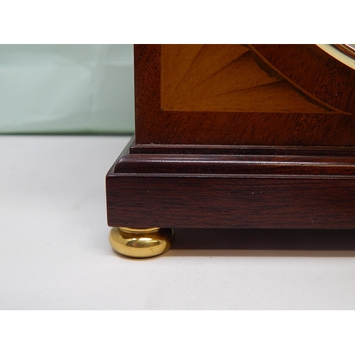 425 - Mappin & Webb Bracket Clock Striking on a Bell on The Hour & Half Hour within an inlaid mahogany Cas... 