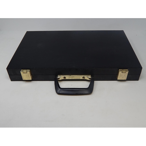 426 - Complete Backgammon Set within a fitted case with Instructions.