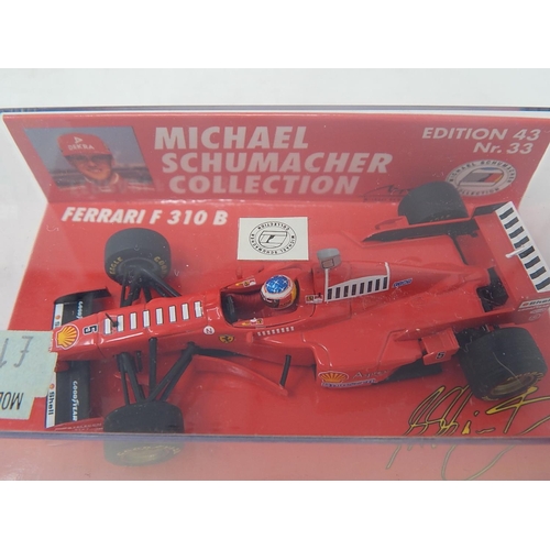 433 - 4 x Michael Schumacher Collection Model Racing Cars. Boxed.