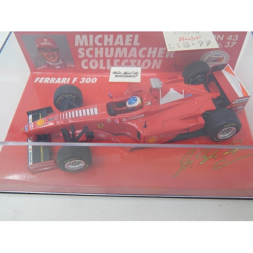 433 - 4 x Michael Schumacher Collection Model Racing Cars. Boxed.