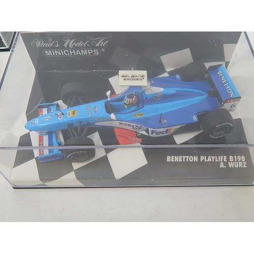 436 - 6 x Maclaren & Pauls Model Art Minichamps Model Racing Cars. Boxed.