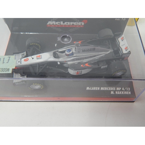 437 - 5 x Model Racing Cars. Boxed.