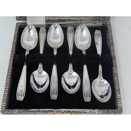 52 - Set of 6 Silver Coffee Spoons Hallmarked Birmingham 1928 by A.P & Co