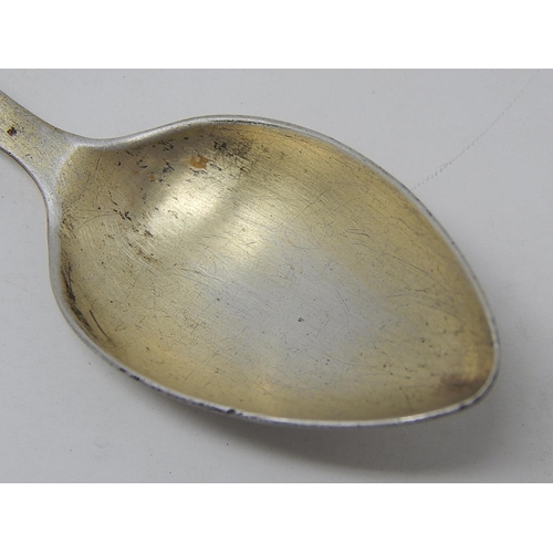 54 - Russian Silver Spoon with Enamelled Handle. Hallmarked 87 together with Makers Assay Mark. Length 14... 