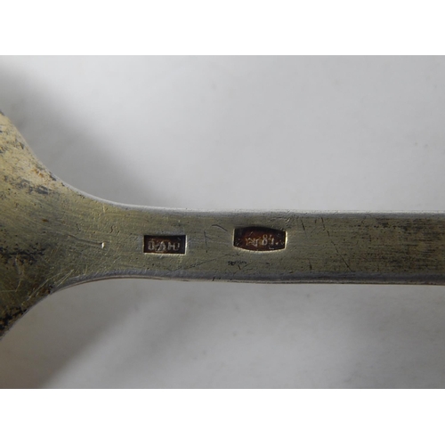 54 - Russian Silver Spoon with Enamelled Handle. Hallmarked 87 together with Makers Assay Mark. Length 14... 