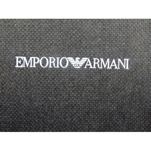 164 - Emporio Armani: 925 Silver Ring: Size N. Boxed as new