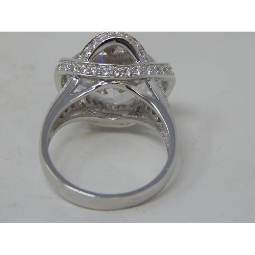 168 - Hallmarked 925 Sterling Silver Dress Ring. Size Q