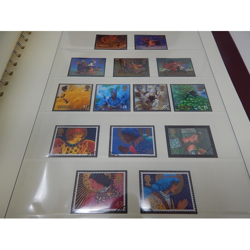 501 - GB Collection of Stamps 1996-2001 complete including miniature sheets housed in a Red de-luxe Lindne... 