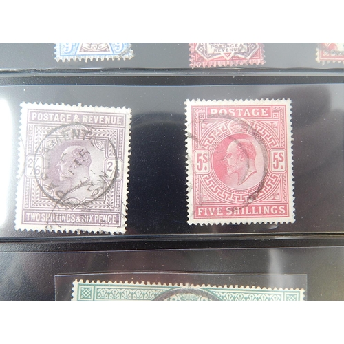 517 - Edward VII 1902 & 1913 Full Set includes high values to £1, used, light cancels.