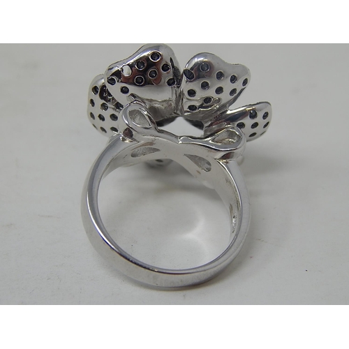 173 - Hallmarked 925 Sterling Silver Dress Ring. Size P.