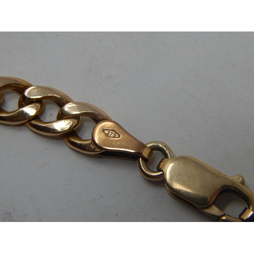 163 - 9ct Gold Figaro Neck Chain. Weight 17.6g