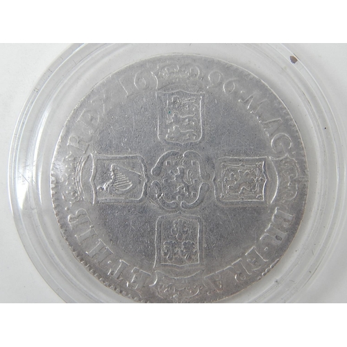 662 - William III Silver Crown 1696