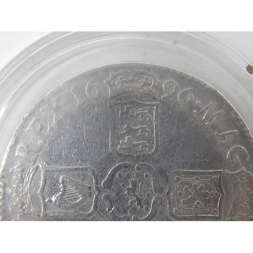 662 - William III Silver Crown 1696