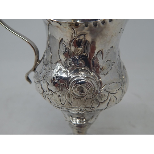 76 - 18th Century Silver Cream Jug: Hallmarked London 1787. Weight 82g