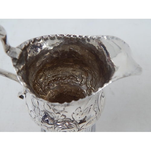 76 - 18th Century Silver Cream Jug: Hallmarked London 1787. Weight 82g